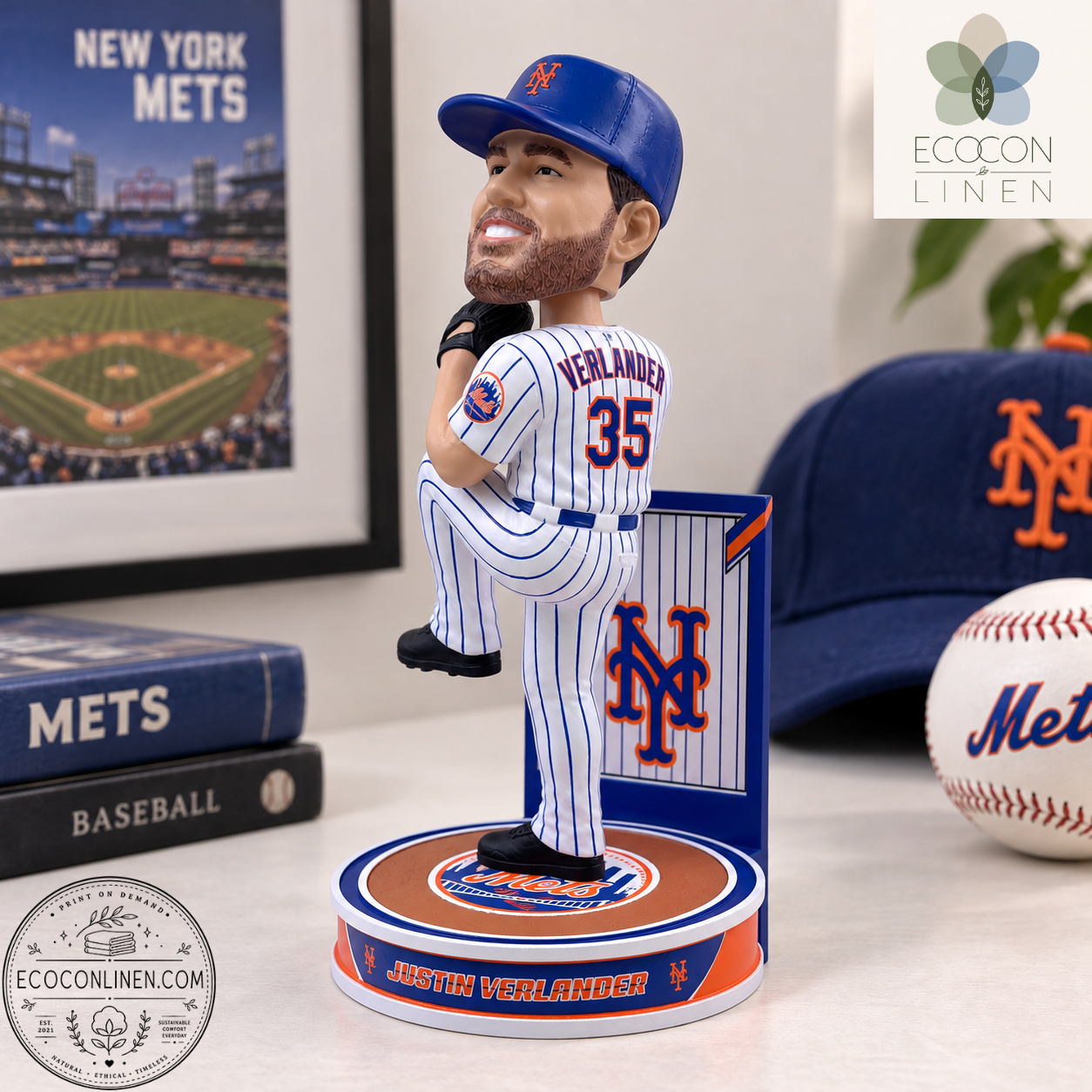 Justin Verlander New York Mets Hero Series Bobblehead MLB Baseball
