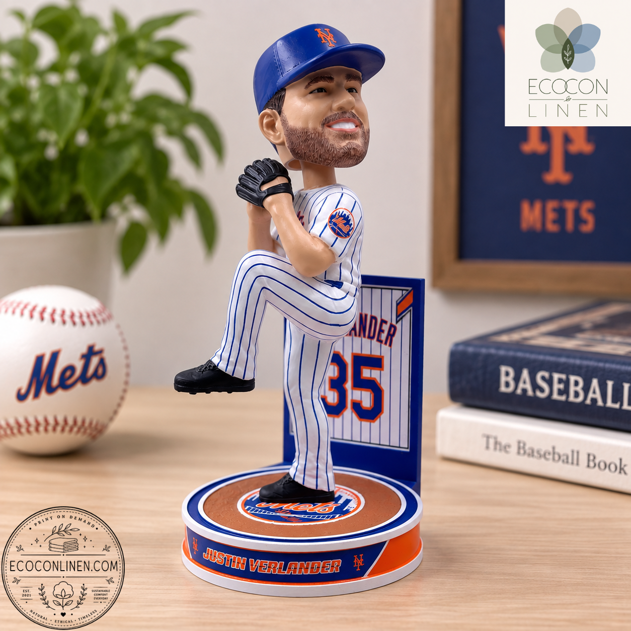 2 Justin Verlander New York Mets Hero Series Bobblehead MLB Baseball — image 2