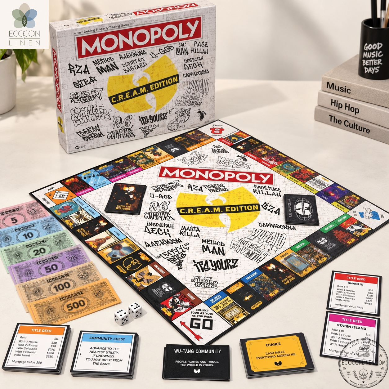 Wu-Tang Monopoly C.R.E.A.M. Edition Board Game