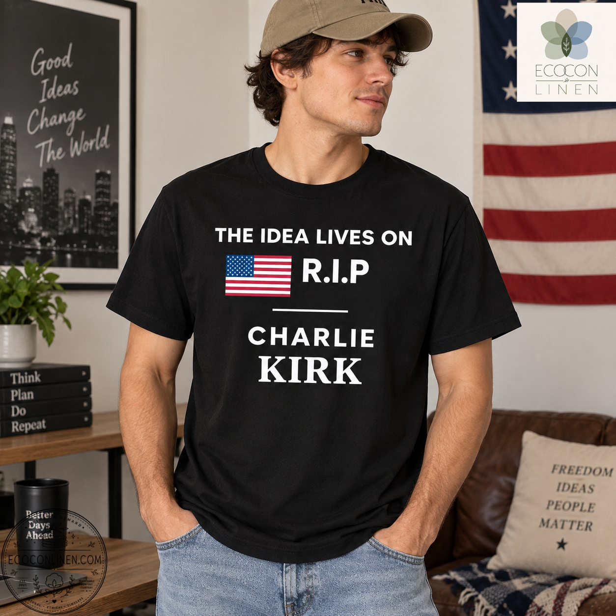 2 The Idea Lives On RIP Charlie Kirk Shirt – image 2 of 3