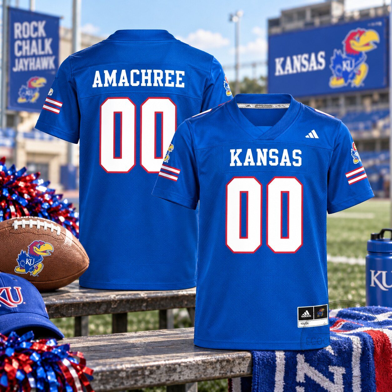 Kansas Jayhawks Amachree Youth Jersey