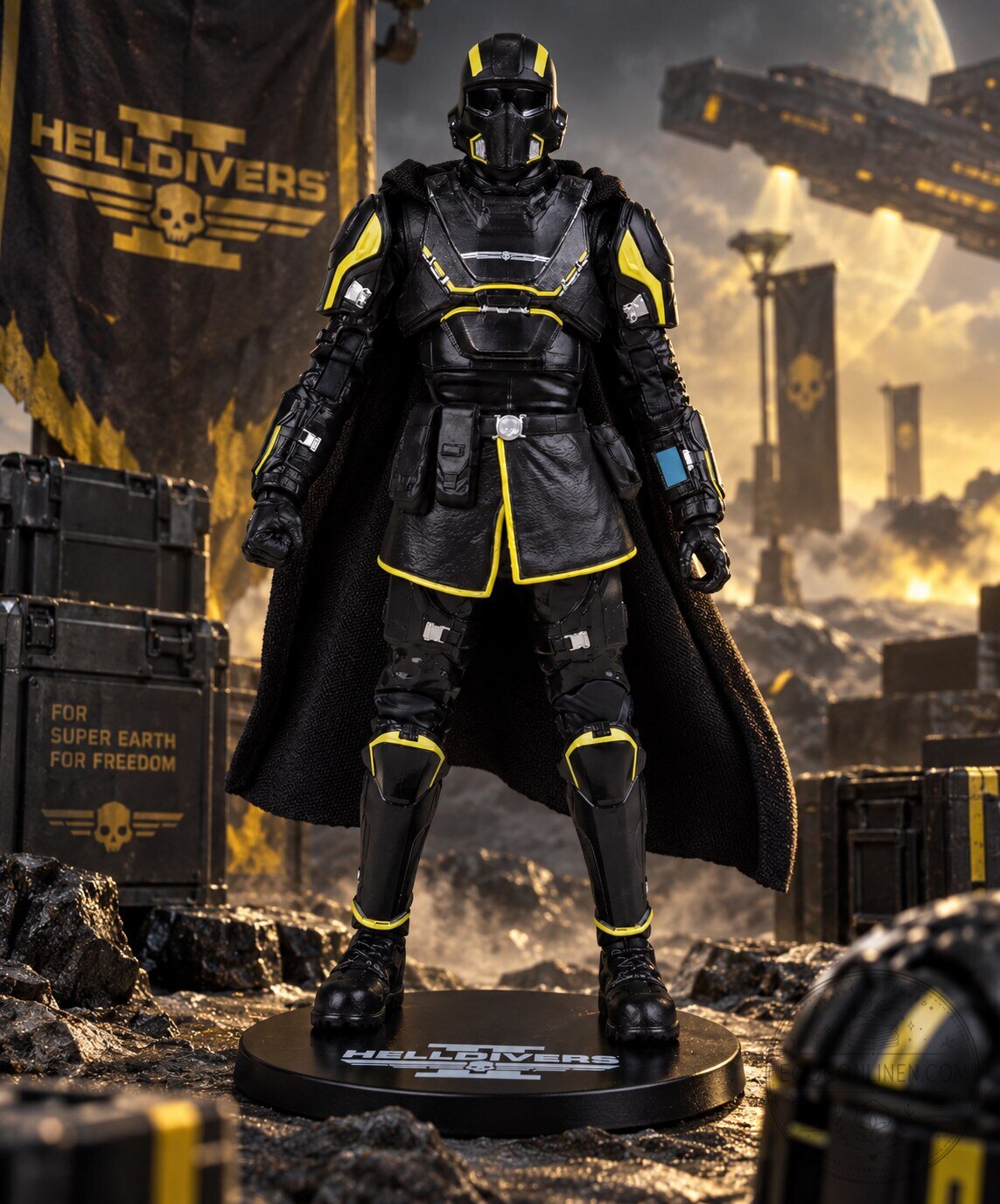 Helldivers II Elite Edition 1/12 Scale Action Figure Collectible Set with Weapons & Accessories