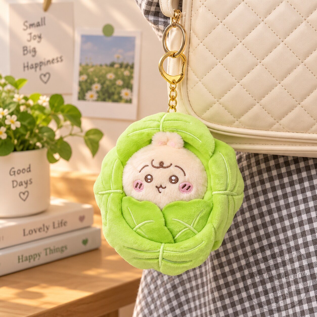 Chiikawa Baby Usagi Cabbage Wrapped Plush Toy