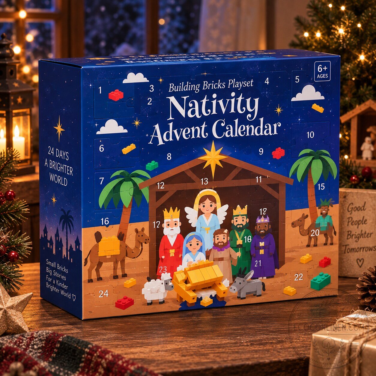 Nativity Advent Calendar Building Bricks Playset – 24-Day Christmas Countdown Set 10 Nativity Advent Calendar Building Bricks Playset – 24-Day Christmas Countdown Set