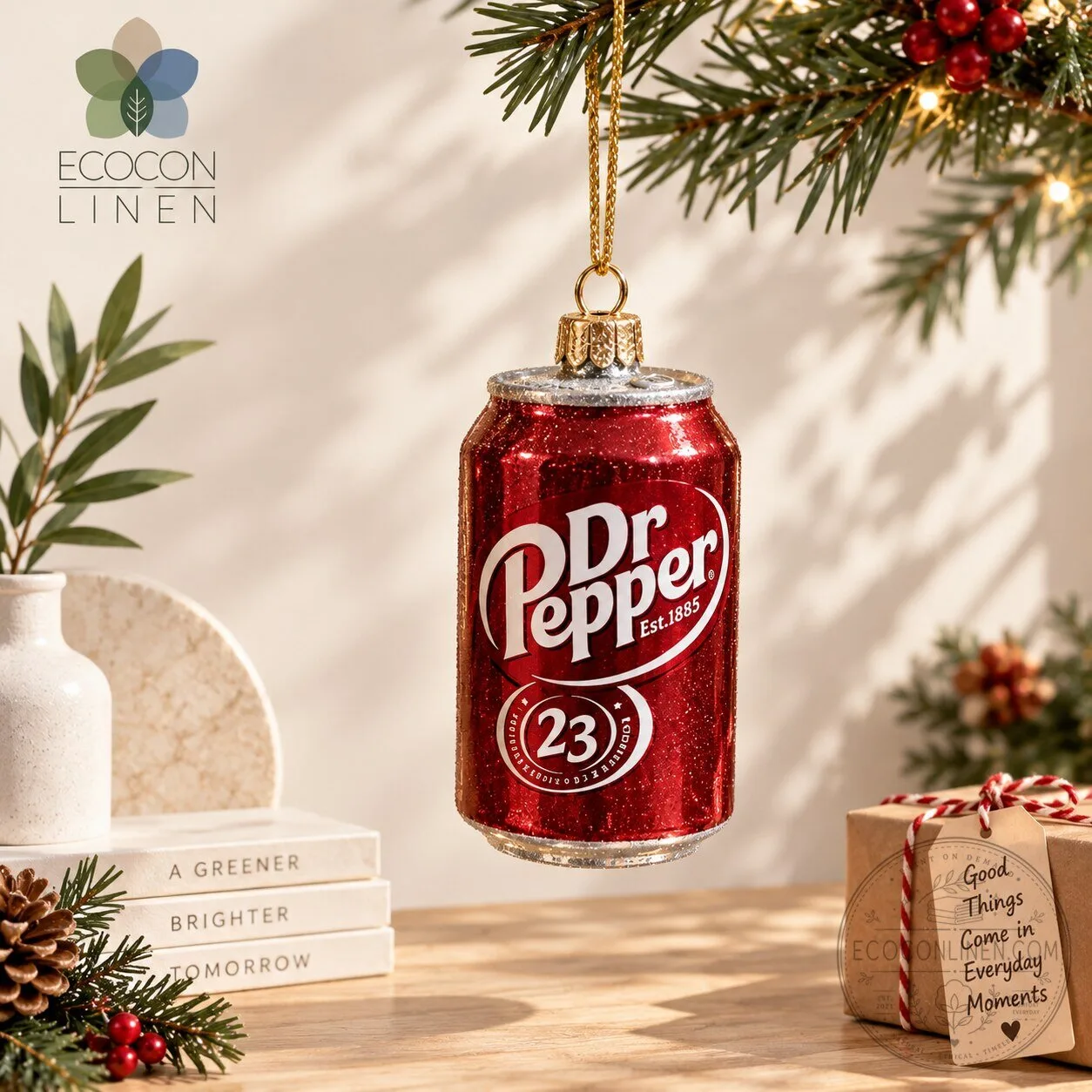 Dr Pepper Christmas Ornament – Holiday Soda Can Collectible 5 Dr Pepper Christmas Ornament – Holiday Soda Can Collectible