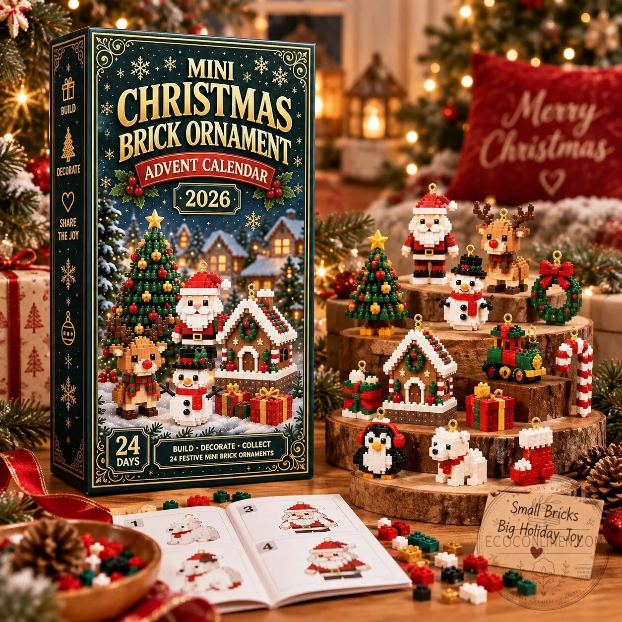 24-Day Mini Christmas Brick Ornament Advent Calendar 2026 11 24-Day Mini Christmas Brick Ornament Advent Calendar 2026