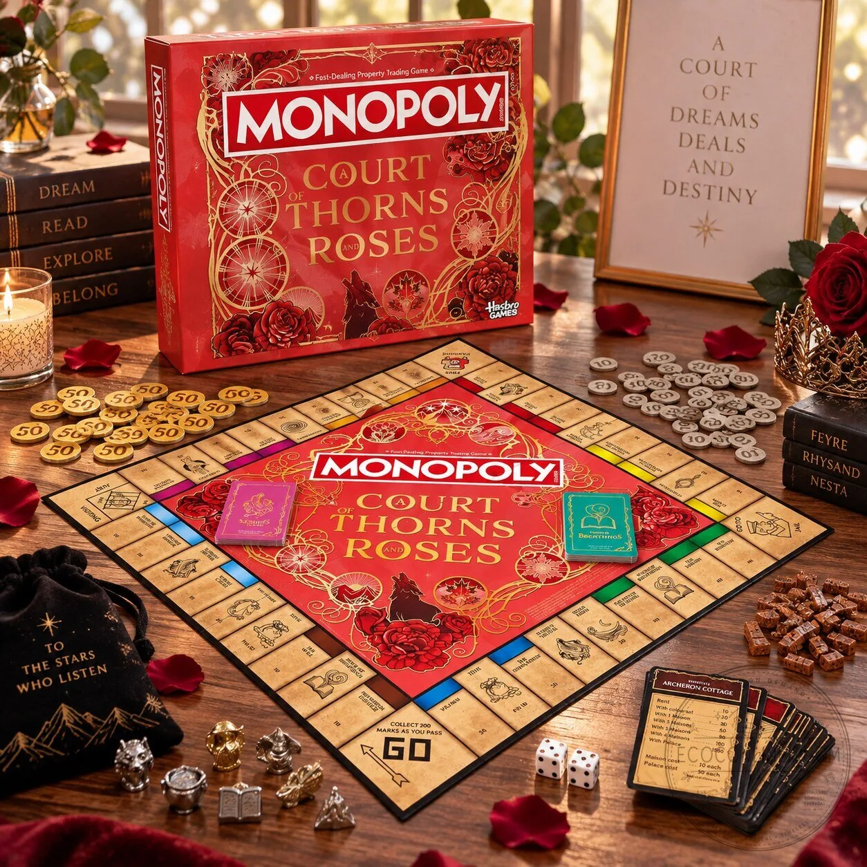 Monopoly A Court of Thorns and Roses Collector’s Edition Board Game 9 Monopoly A Court of Thorns and Roses Collector’s Edition Board Game