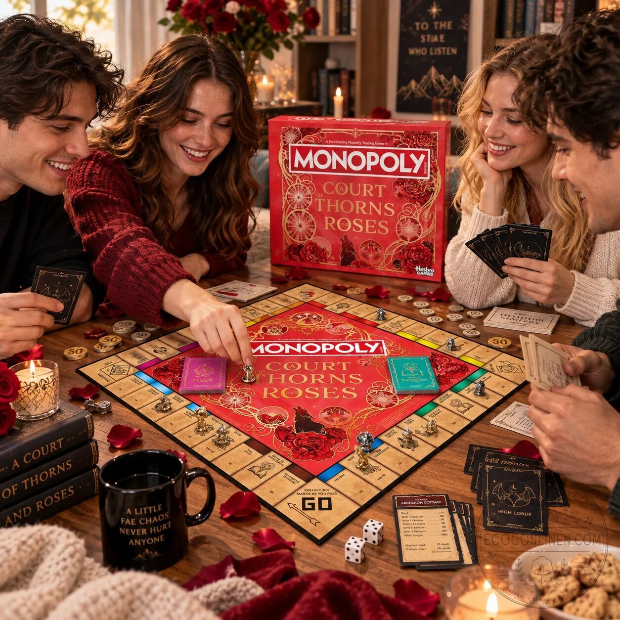 Monopoly A Court of Thorns and Roses Collector’s Edition Board Game 10 Monopoly A Court of Thorns and Roses Collector’s Edition Board Game