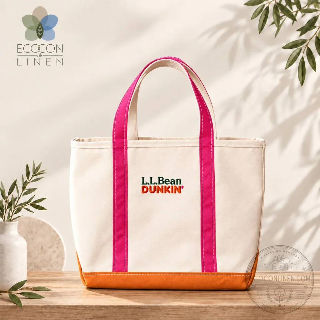 Dunkin x L.L.Bean Classic Tote Bag – Pink & Orange Edition Dunkin x L.L.Bean Classic Tote Bag – Pink & Orange Edition