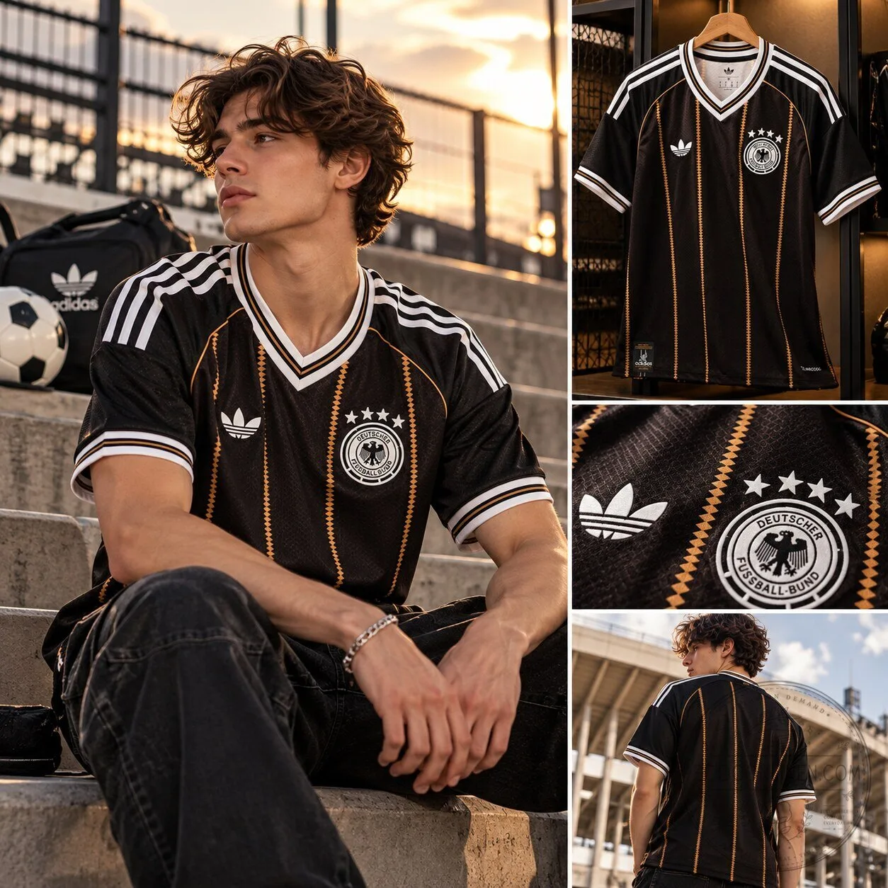 Adidas Germany 2026 Farewell Jersey – Black & Gold Third Kit 7 Adidas Germany 2026 Farewell Jersey – Black & Gold Third Kit