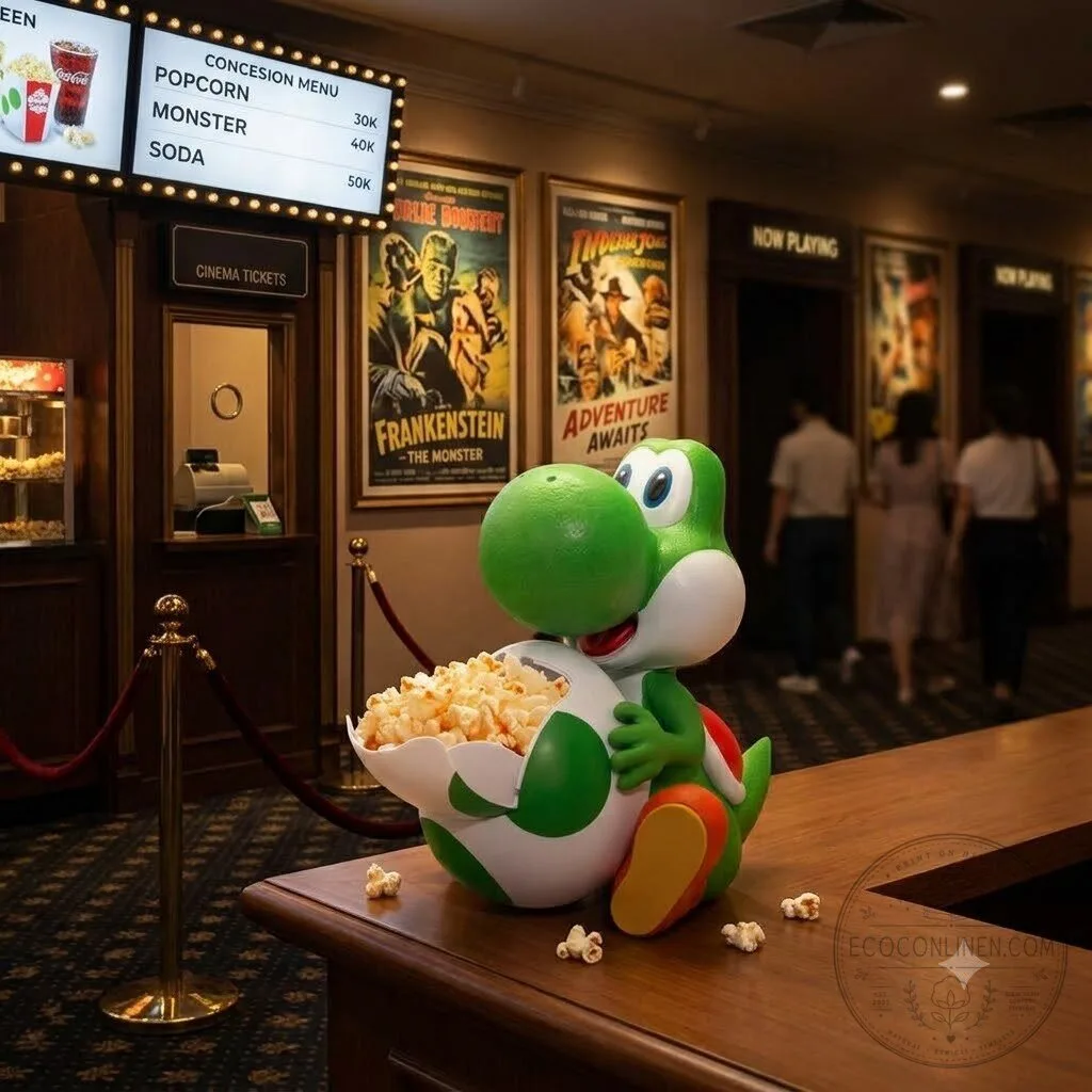 Yoshi Popcorn Bucket - Super Mario Collectible Egg Container