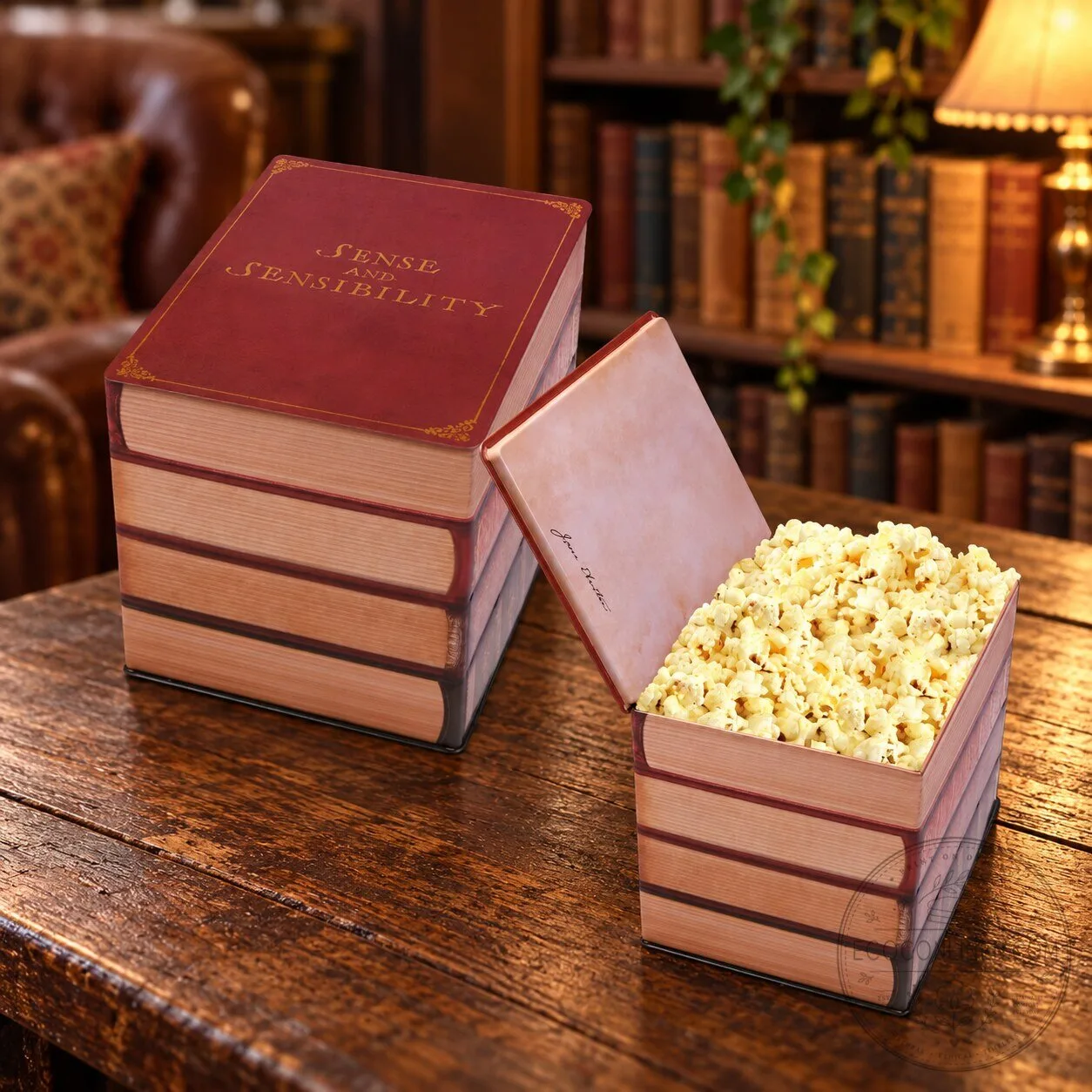 Sense and Sensibility 2026 Jane Austen Book Stack Popcorn Bucket