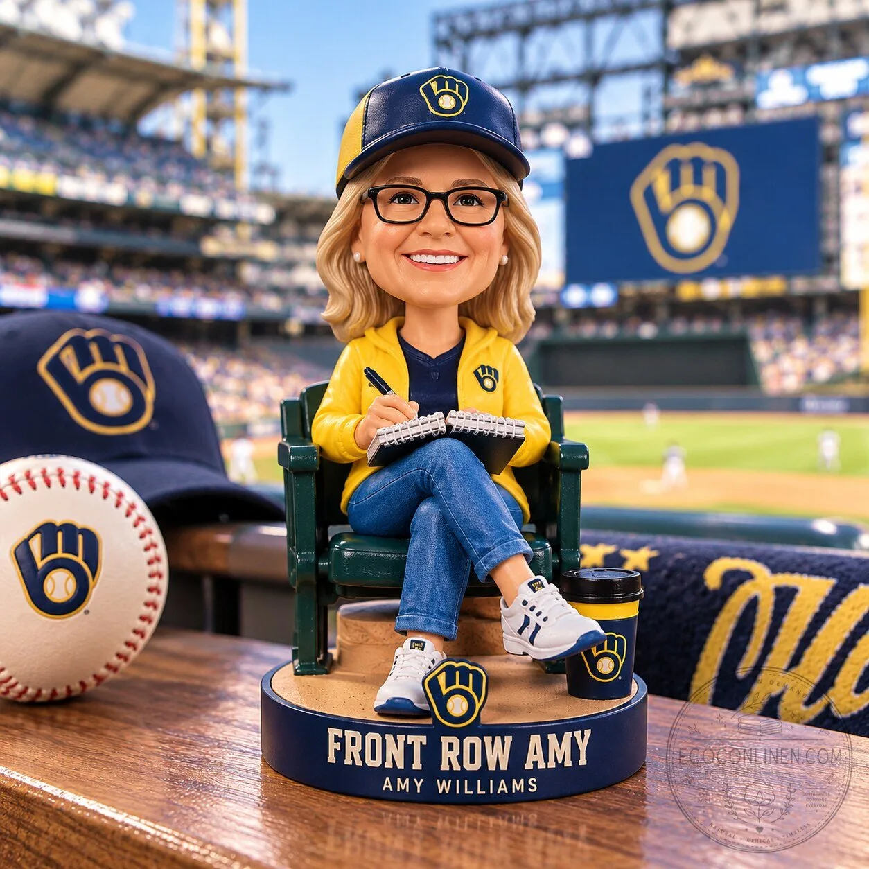 Front Row Amy Williams Milwaukee Brewers Limited Edition Bobblehead